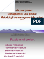 Cursul 2 Fazele Unui Proiect PDF