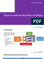 Thermal Loads and Boundary Conditions