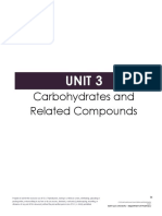 Carbohydrates and Related Compounds: Unit 3