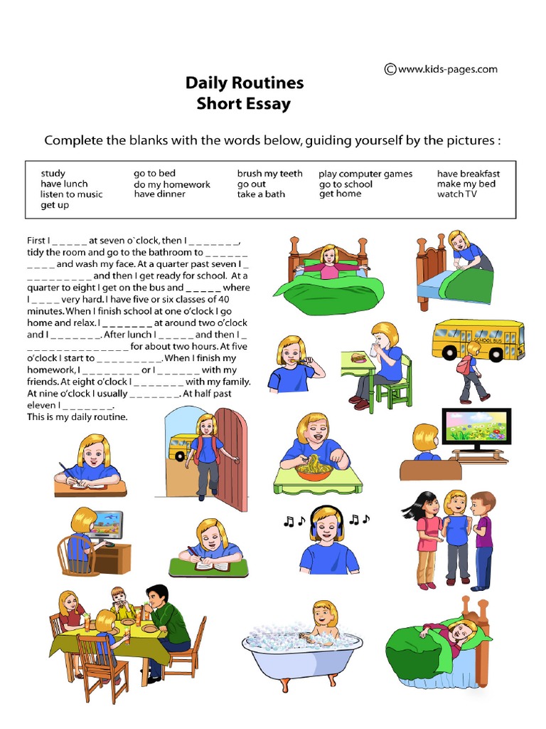 Daily Routines Essay | PDF