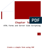 Chapter Two: HTML Forms and Server Side Scripting