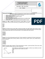 Teste Física 1º Ano EM