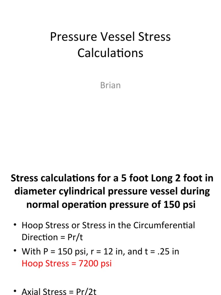 Pressure Vessel Stress and Heating Analysis | PDF | Thermal Insulation ...