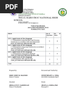 1st Summative Test Java 11 For 2nd Quarter