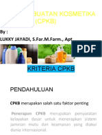 CPKB-CARA PEMBUATAN KOSMETIKA