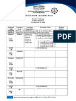 Weekly Home Learning Plan