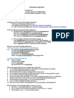 Understanding Participle Adjectives