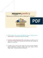 Amazon Pantry: Online Commerce Titan Amazon Has Stated That Its Grocery Delivery Service