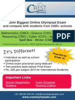 Join Biggest Online Olympiad Exam: and Compete With Students From 2400+ Schools