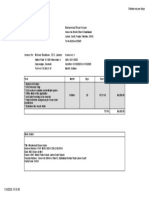 Invoice: Muhammad Ehsan Anjum