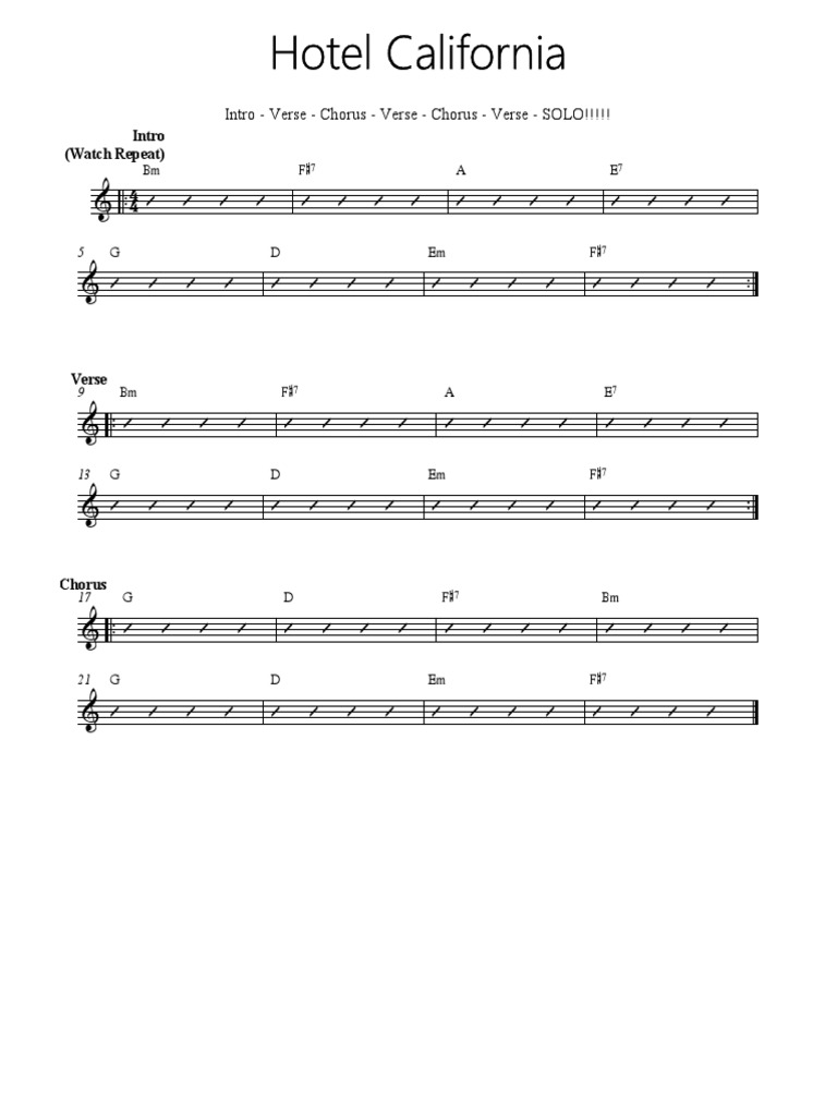 Intro Verse Chorus Verse Chorus Verse SOLO!!!!! PDF