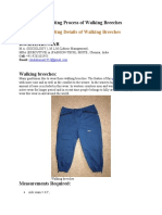 Drafting and Cutting Process of Walking Breeches