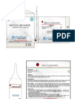 Metoklopramid HCl Injeksi IV/IM 5mg/2ml