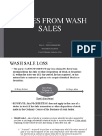 Losses from wash sales tax rules