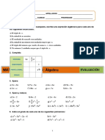 Mates 2º ESO - T5 Álgebra