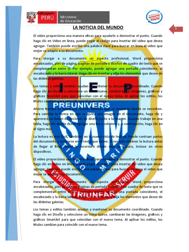 Formato SAM PDF Vídeo Microsoft Word