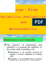 Chapter - Five: Reliability, Availability and Maintainability