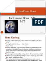 Bahan Ngajar Pertemuan Geologi Dan Planet Bumi