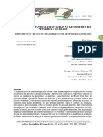 OS EFEITOS DA PANDEMIA DO COVID-19 NA GEOPOLÍTICA DO  petroleo e no BR