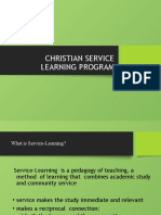 CHRISTIAN SERVICE LEARNING
