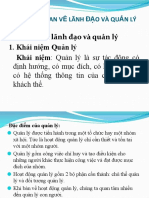 1. Khái niệm Quản lý Khái niệm: Quản lý là sự tác động có