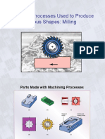 Machining Processes Used to Produce Various Shapes