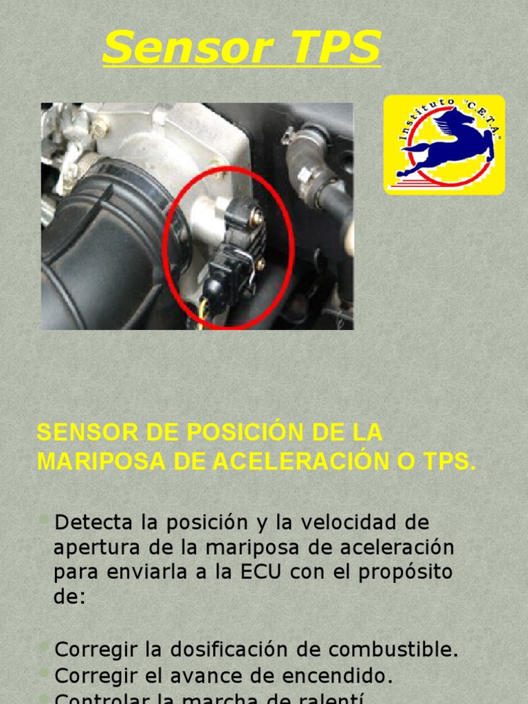 Tipos y Funcionamiento del Sensor TPS | PDF | Corriente eléctrica | voltaje