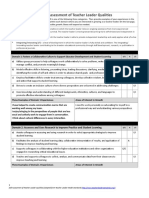 Self-Assessment of Teacher Leader Quali7es: Domain 2: Accesses and Uses Research To Improve Prac7ce and Student Learning