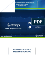 Preferencia Electoral Alianzas Partidos Febrero 2021 
