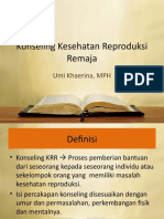 Power Point Konseling Kesehatan Reproduksi Remaja