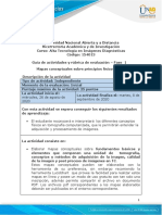 Guía de Actividades y Rúbrica de Evaluación - Unidad 1 - Fase 1 - Elaborar Mapas Mentales Sobre Principios Físicos en TC