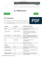 CSS Selectors Reference