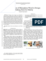 The Application of Rhizophora Wood To Design: A Walking Stick For Elderly