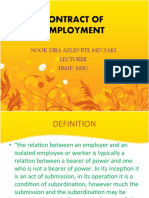 Contract of Employment: Noor Zira Azlin Bte MD Zaki Lecturer FBMP, Msu