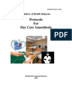 Protocols For Day Care Anaesthesia: Ministry of Health Malaysia