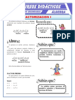 Factorización Por Factor Comun para Primero de Secundaria