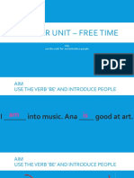Starter Unit - Free Time - Lesson 2