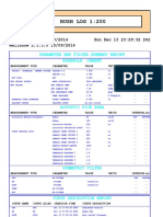 RUSH LOG 1:200: Parameter and Filter Summary Report Borehole Cement