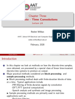 Chapter Three Discrete - Time Convolutions: Lecture #6