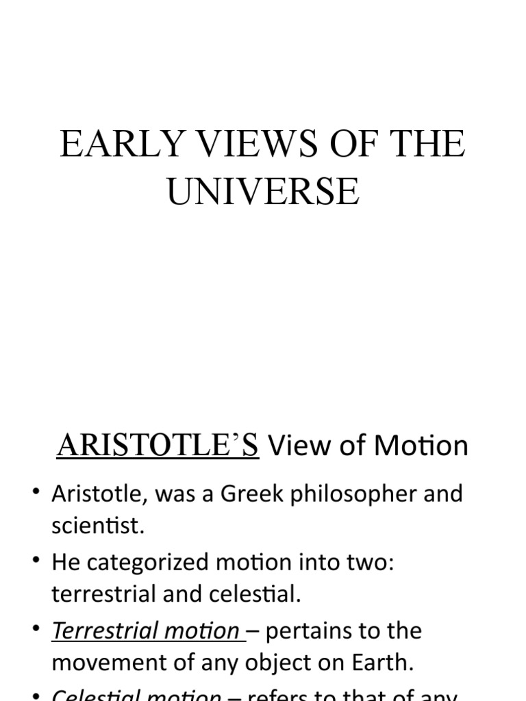 Aristotle's Early Universe Model | PDF | Heliocentrism | Orbit