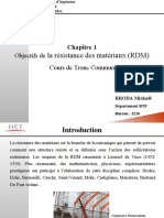 Chapître Dintroduction - Objectifs de La RDM, Plan Du Cours