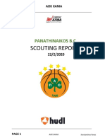 Panathinaikos B.C Scouting Report (ΑΟΚ ΧΑΝΙΑ)