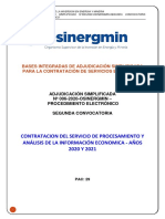 Bases - Osinergmin - Información Económica - 2020 y 2021