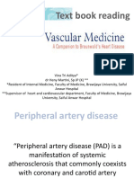 Text Book Reading: Pathophysiology of Peripheral Artery Disease, Intermitten Claudication, and Critical Limb Ischaemia