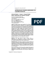 A Genetic Algorithm-Based Schedule Optimisation of A Job Shop With Parallel Resources