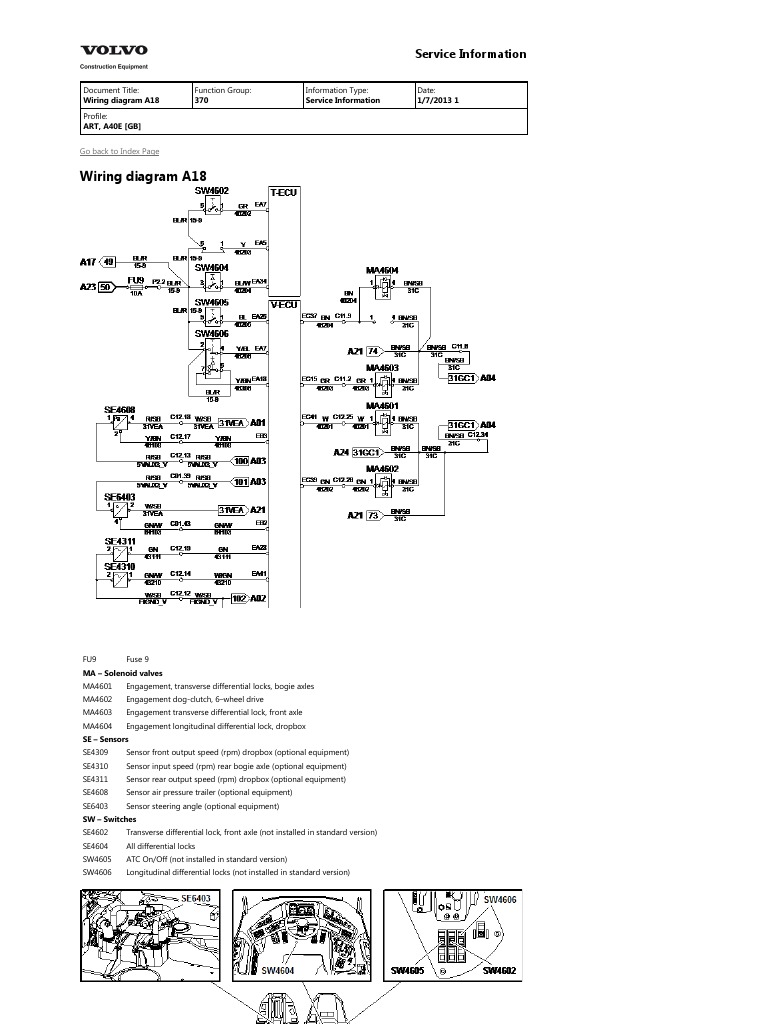 Wiring Diagram A18: Service Information | PDF