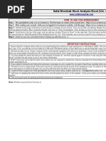Safal Niveshak Stock Analysis Excel Version 5 0 PDF Equity (Finance