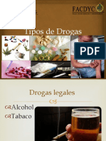 Tipos de Drogas. - Excell