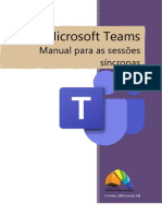 Microsoft Teams: Manual para sessões síncronas