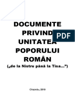 Documente Unitatea Poporului Român